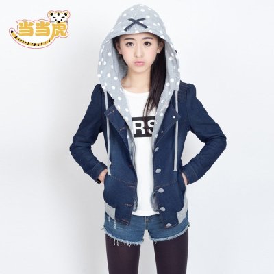 【<em>外套</em> 】2015秋装<em>大女童牛仔外套</em>秋款韩版女
