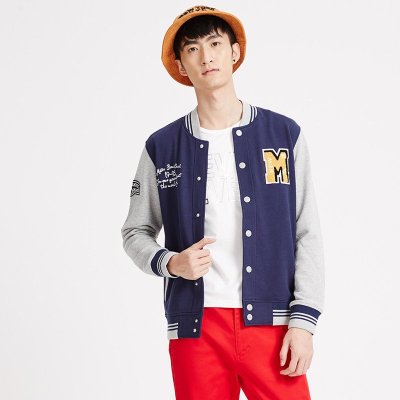 卫衣/帽衫 】美特斯邦威2015冬装新款<em>男棒球</em>服