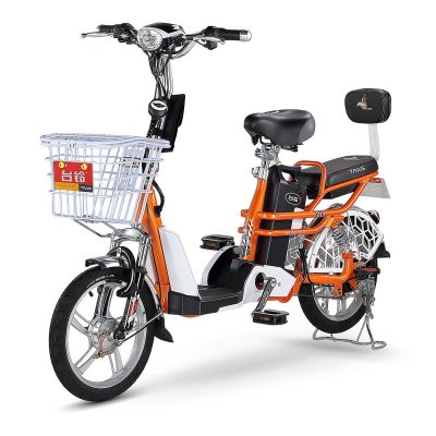 台铃电动车 小清铃二代 16寸前后减震电动自行车 48v分体式充电锂电池图片