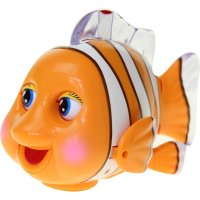 汇乐小丑鱼会动发光电子动物电动玩具1岁婴幼