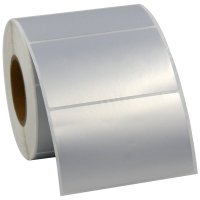 PET亚银标签80*50不干胶标签打印机价格标签