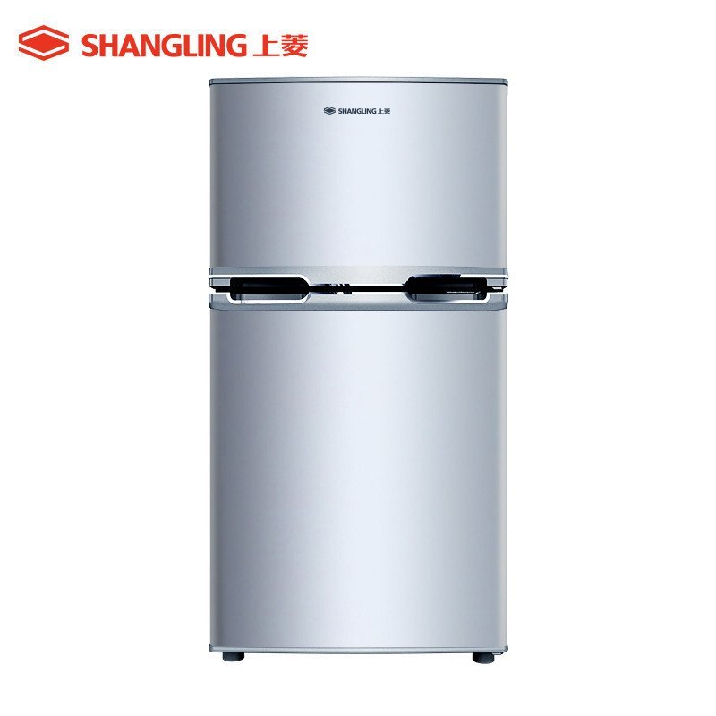 上菱（shangling）BCD-103C 103升 双门迷你小冰箱（闪白银）