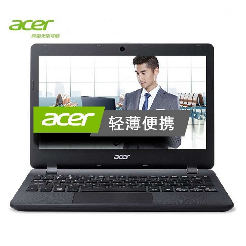 宏碁(acer) TMB116-M-C7MM 11.6英寸超薄笔记本 四核N3150 4G 1T 蓝牙雾面屏Win8.1