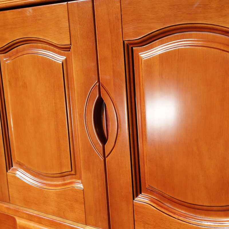 加顶衣柜木质衣橱 卧室家具 六门衣柜(有海棠色,榉木色可选,颜色备注)