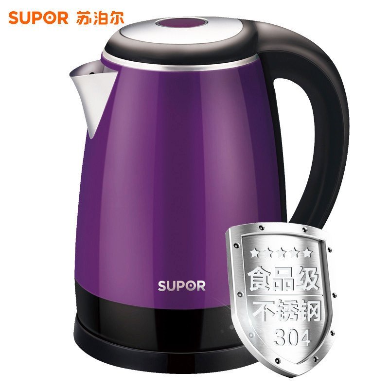 Supor/苏泊尔 SWF17S18A 电水壶 食品级304不锈钢 烧开水壶 电热水壶