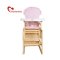 motherlove儿童餐椅实木宝宝吃饭餐桌椅多功能婴儿餐桌椅座椅 三色圆点豪华款