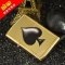 2016新款芝宝打火机zippo正版黑桃Ace镜面纯铜29094美国正品 刻字 29094套装