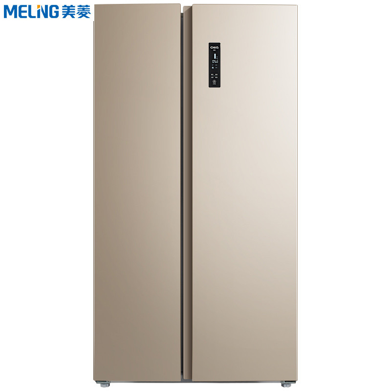美菱(MeiLing) 563升 对开门冰箱 电脑控温 变频静音 风冷无霜 (金色) BCD-563Plus