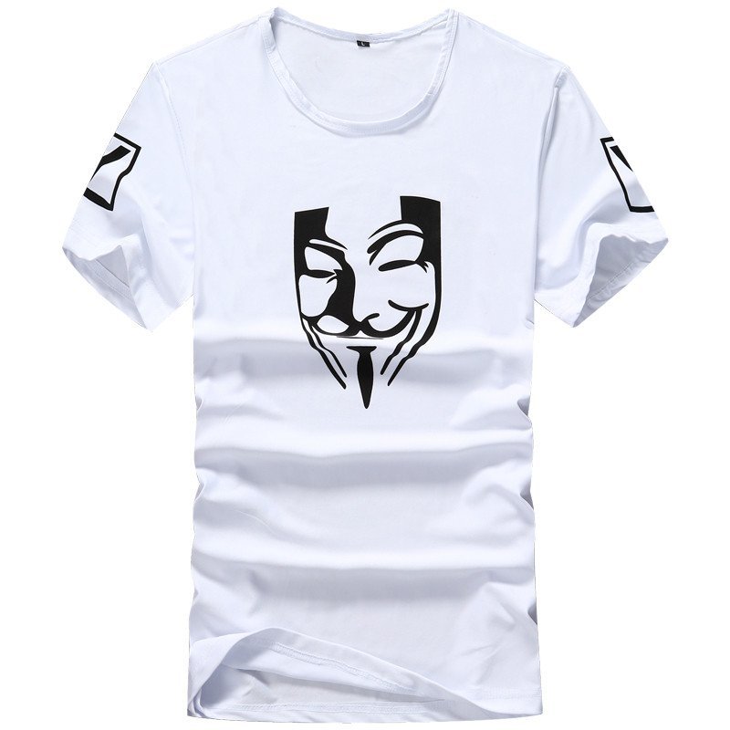 logo是人头衣服牌子,logo是叶子的衣服牌子 卓狼男装2016夏季新品卡通人头印花短袖t恤男青年圆领修身休闲t恤衫tb