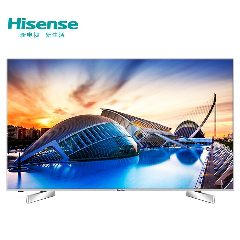 海信（Hisense）LED43EC660US 43英寸 炫彩4K智能电视14核配置 VIDAA3 (亮银白)