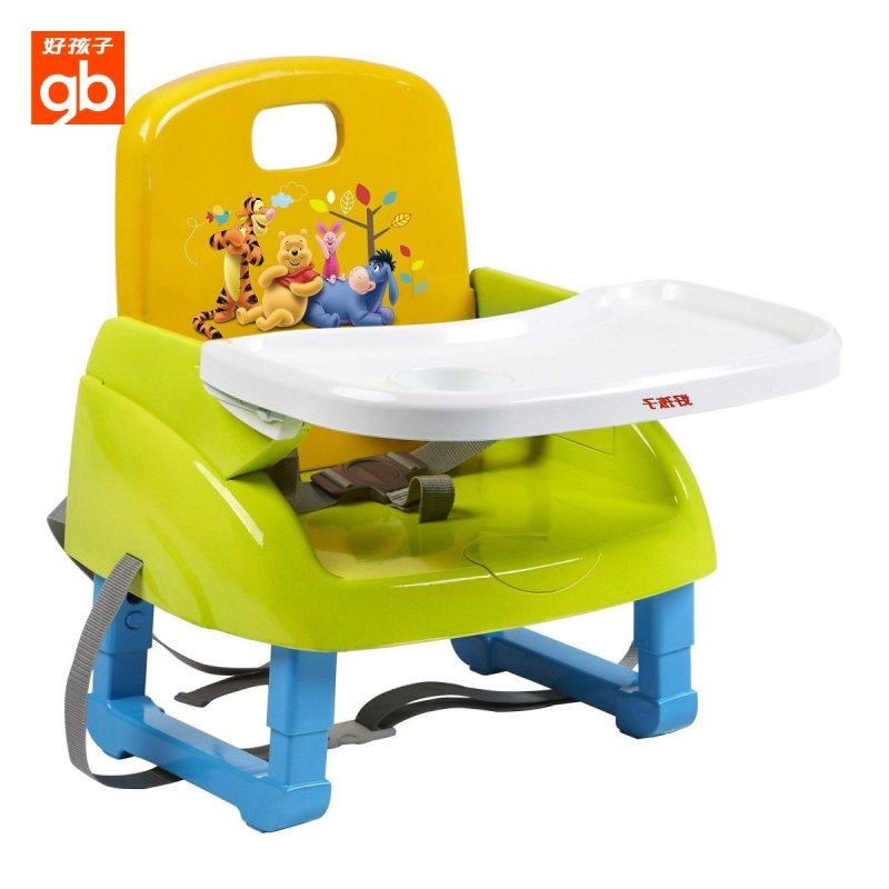 好孩子（Goodbaby）餐椅儿童餐椅超轻便携折叠宝宝吃饭多功能婴儿餐椅餐桌ZG20 黄色