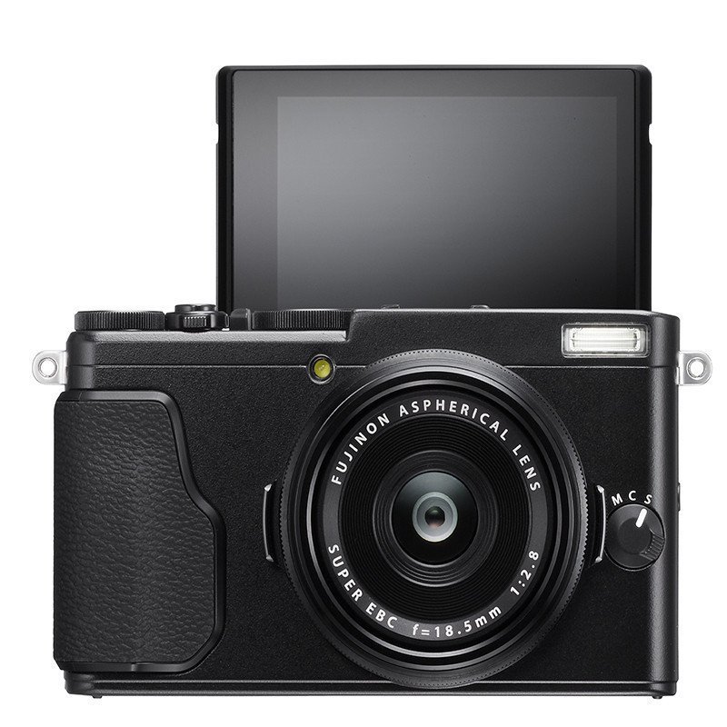 富士(FUJIFILM) X70 专业旗舰卡片 自拍翻转触屏 WIFI操控 数码相机 黑色