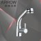 ARROW箭牌卫浴旗舰店新品正品单把单孔洗头面盆冷热水龙头AE4701 银色