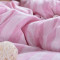 无印天竺棉针织四件套 日式床品床笠被罩三件套2.0m 1.5m纯棉良品 1.8m床 天蓝色
