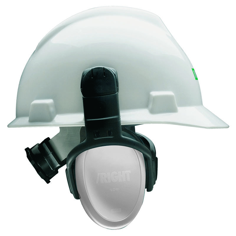梅思安 左/右系列耳罩，低衰减，挂安全帽式，白 10087439