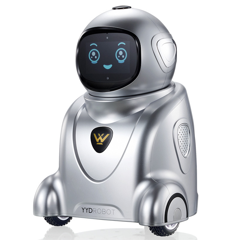 勇艺达小勇机器人Y50B+ 太空银 儿童智能语音聊天 家庭智能陪伴学习教育 声控智能家居视频监控