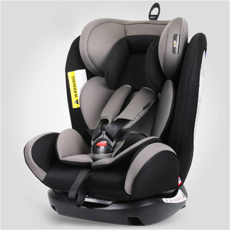 REEBABY汽车儿童安全座椅ISOFIX 0-12岁婴儿宝宝新生儿可躺 灰色