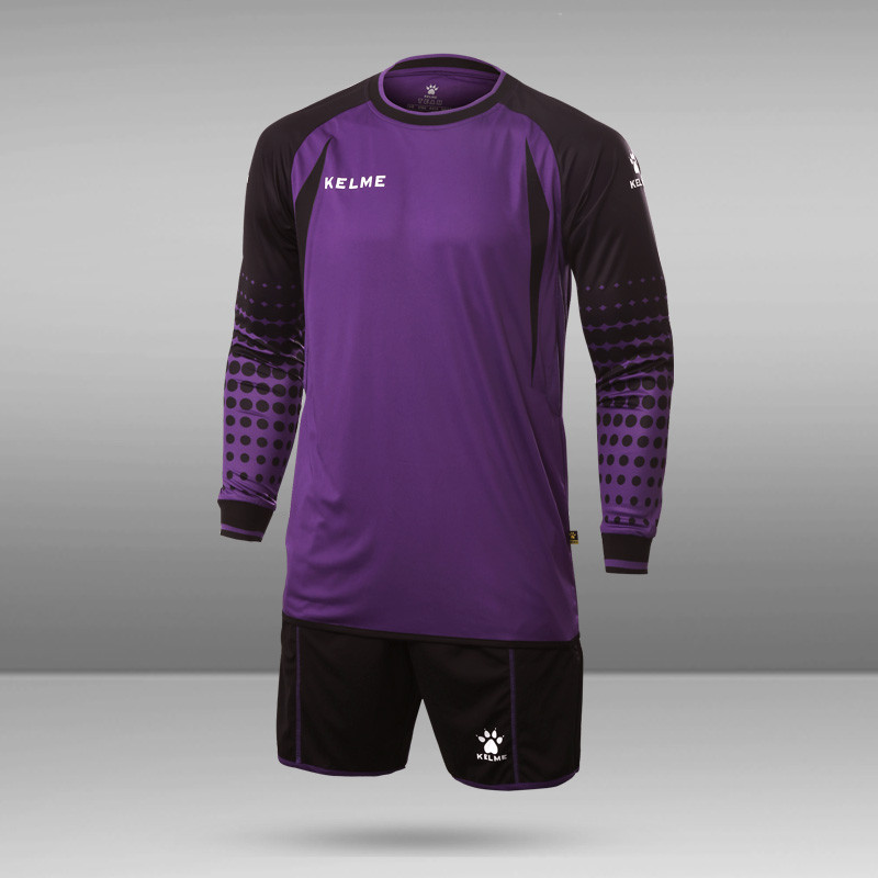 卡尔美守门员门将服长袖球衣门将成人儿童龙门服足球守门员服套装 S 紫色