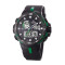 百圣牛（PASNEW）手表 多功能电子表男表 防水学生儿童计时夜光双显表460 黑绿色