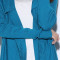 LEIOYDA 2016新款百搭针织衫女韩版短款小开衫小外套 M 湖蓝色