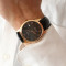 天梭(TISSOT)手表 力洛克系列机械表玫瑰金皮带男表T41.5.423.533 金色T41.5.413.73