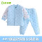 贝乐咿 TZN6187亲子熊猫保暖立领套装 6177蓝色 80cm