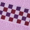 三利 全棉素调格子缎档方巾/毛巾/浴巾礼盒3件套 34×34、34×74、70×140 浅紫色