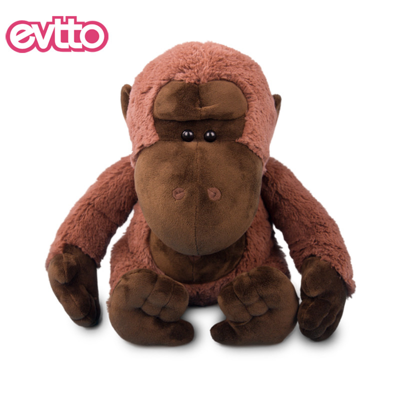 怡多贝EVTTO 猩猩毛绒玩具猴子金刚公仔布艺玩偶儿童生日礼物布娃娃礼品 38cm 棕色猩猩公仔