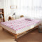 席梦思保护垫床垫1.5m床 磨毛布床褥子双人1.8m床 可机洗四角绑带 1.5*2.0m 粉色树叶