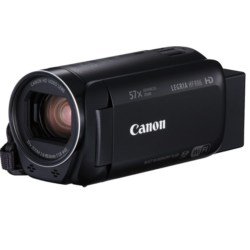 佳能(Canon) LEGRIA HF R86 数码摄像机 家用便携摄像机 黑色