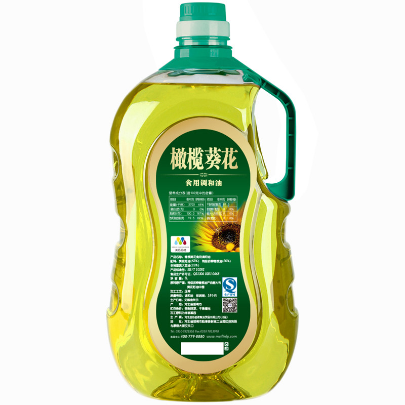 美临 橄榄葵花调和油 食用油 （含18%橄榄油） 5L