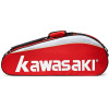 川崎/kawasaki 羽毛球包双肩包3支装6只装男女羽毛球拍包 TCC-047红色单肩三支装