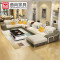 曲尚（Qushang）沙发 布艺沙发 客厅家具 简约现代沙发 旗舰版四件套