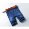 吉普战车男士牛仔中裤短裤弹力修身直筒牛仔裤男FX.2 28(2尺1) 棉弹浅蓝1003