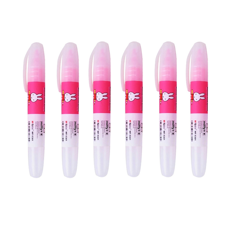 晨光(M&G)MF5301荧光笔12支装 米菲香味 标记笔 记号笔 水笔 办公用品 粉色12支