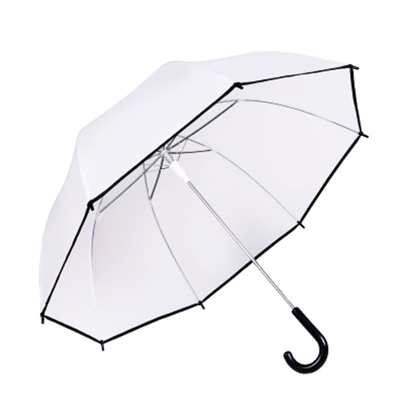 加厚加大透明雨伞长柄自动日本男女学生防晒伞