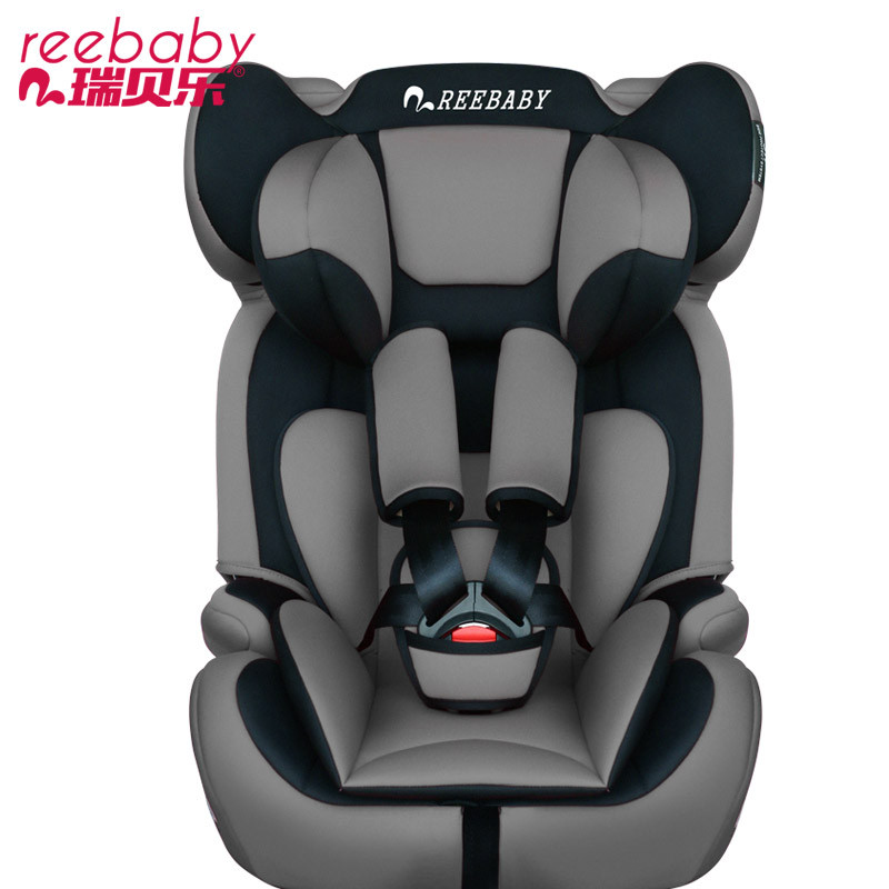 瑞贝乐（REEBABY）汽车儿童安全座椅 606款（9个月-12岁）适合所有车型 潜力灰