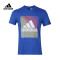 Adidas阿迪达斯短袖男装 2017夏季运动休闲速干透气跑步T恤CG1659 S CG1658蓝色大logo男