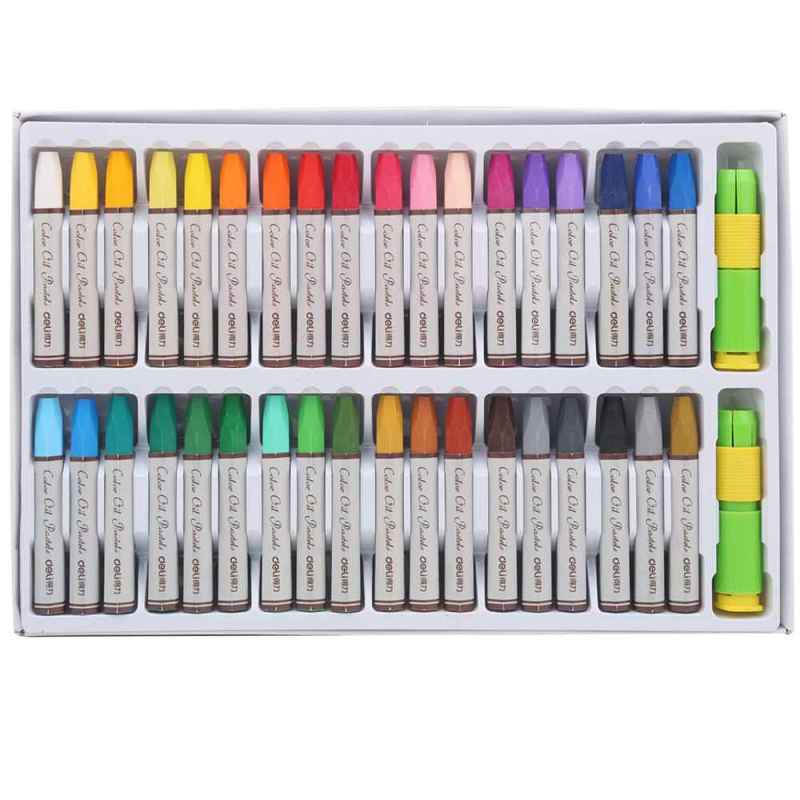 得力72053油画棒36色 儿童彩色绘画笔 绘画美术蜡笔 油画笔 蜡笔