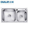 欧琳(OULIN)OLWG7212A双槽套餐配精铜龙头