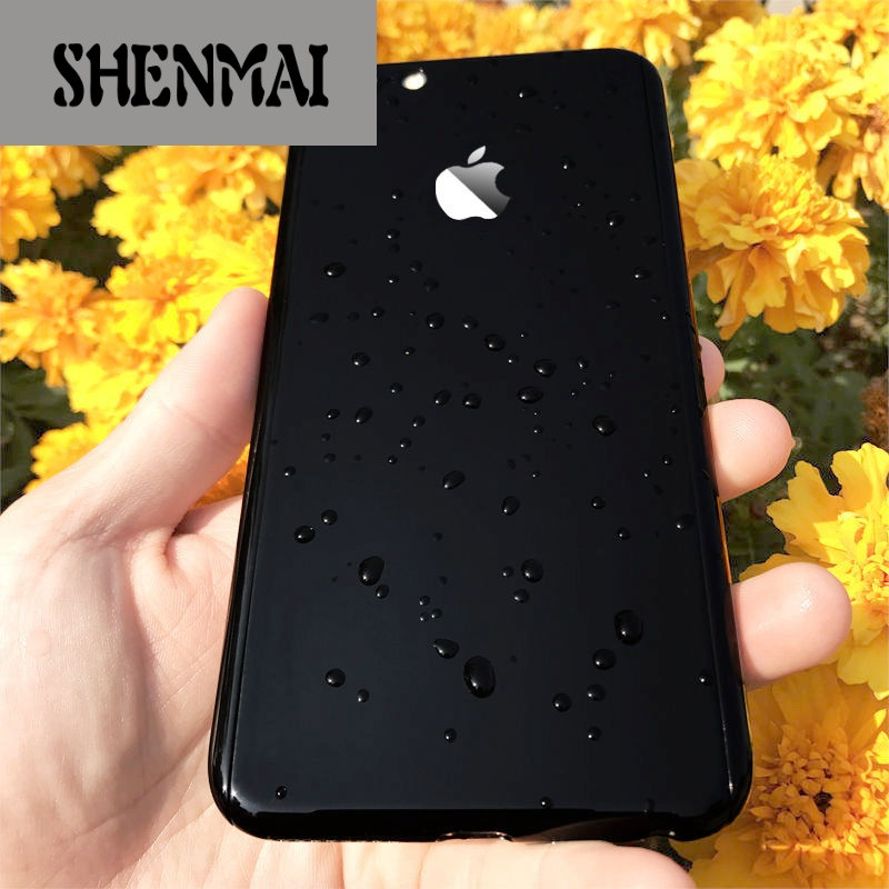 SHM品牌苹果6变7手机壳亮黑色iPhone6s改7全