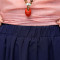 歌诺瑞丝2017夏季女装新款韩版宽松显瘦大码中长款两件套棉麻连衣裙女5302 3XL 粉色