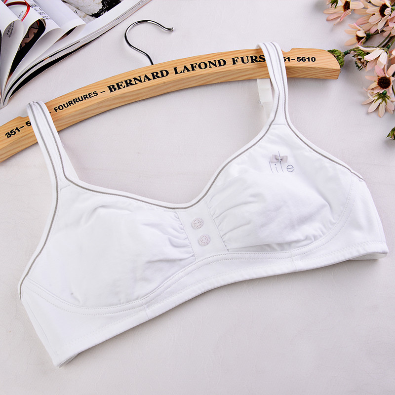 818款青少年初中生胸罩发育期少女文胸纯棉高中学生内衣女生14-15-16