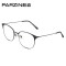 帕森金属大框时尚眼镜架男女复古文艺眼镜框 可配近视 新品56027M 黑色
