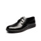 法国芭步仕（Burbupps）夏季新款男士真皮潮流时尚休闲镂空鞋BS403 黑色 37码