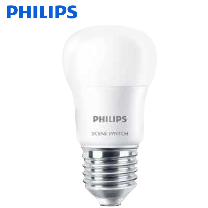 飞利浦(PHILIPS)LED光源调光灯泡E27螺口球泡6.5w高亮白光球泡9W暖光节能单灯 分段调光 简约现代自然光