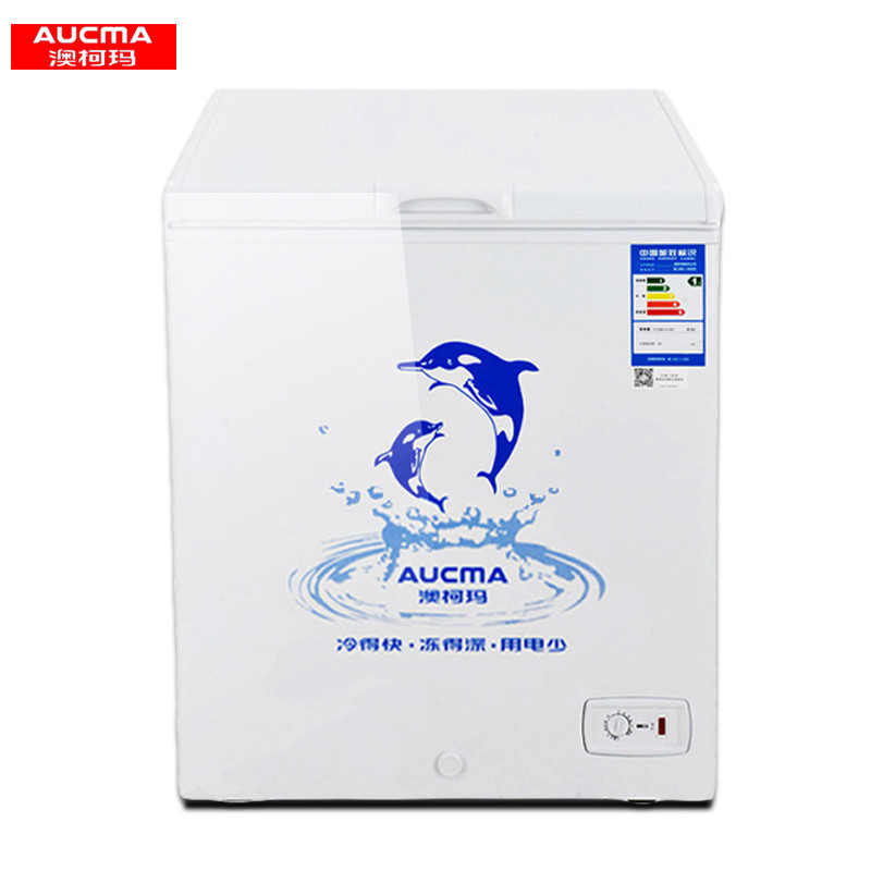 澳柯玛（AUCMA）冰柜家用147升小型冰柜家用商用顶开门冷藏冷冻柜冷柜家电BC/BD-147NA