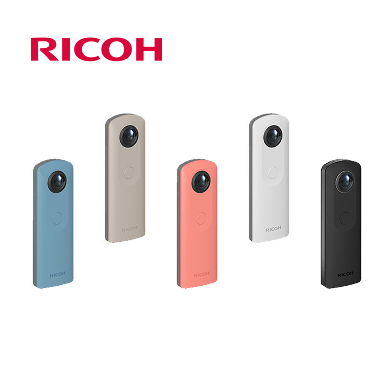 Ricoh/理光 Theta SC 360度全景摄像数码相机自拍神器 粉色