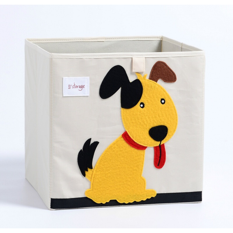 正方形可折叠收纳箱儿童玩具卡通整理箱衣物储