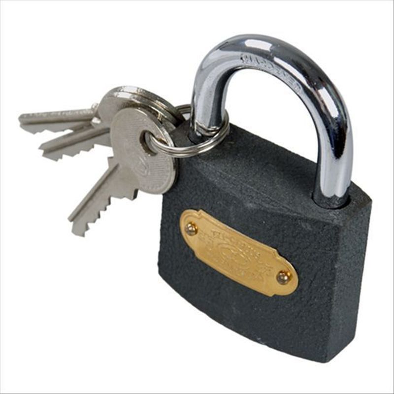 赛拓(SANTO) 0075 5CM铁挂锁 锁具铜锁芯 3把钥匙开启 50mm 通用型